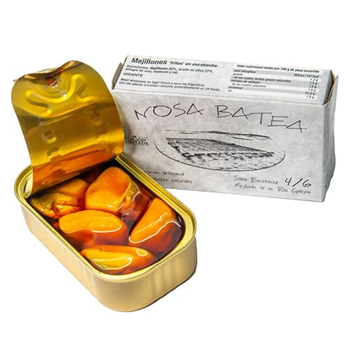 Mejillones en escabeche DOP. Galicia, Conservas Nosa