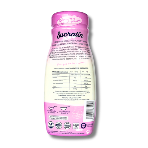 Sucralín granulado 300 gr Familiar Formato Farma