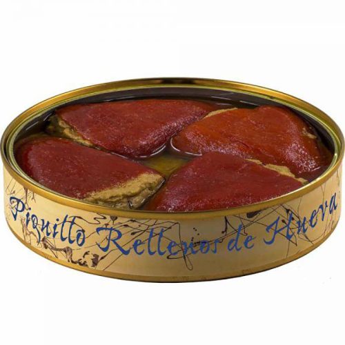 Pimientos del Piquillo rellenos de huevas de Atún. El Ronqueo