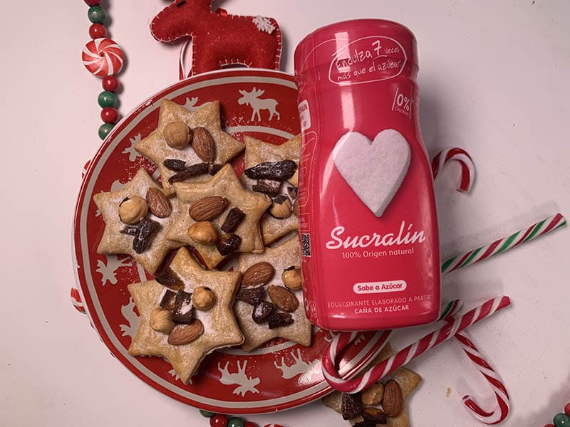 Galletas de Navidad con Sucralín hechas por Adriana Gutiérrez