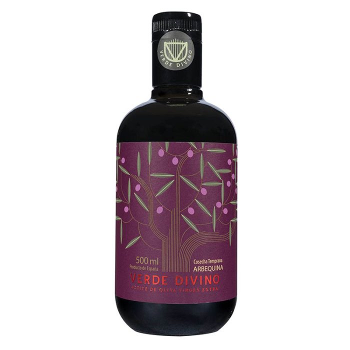 Aceite de Oliva Virgen Extra Arbequina Cosecha Temprana, Verde Divino