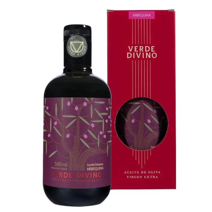 Aceite de Oliva Virgen Extra Arbequina Cosecha Temprana, Verde Divino